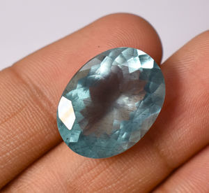 Aigue-marine naturelle ovale grande taille pierre précieuse en vrac à facettes bijoux de mode et bague faisant le meilleur pour pendentif pierre ovale à facettes - Product Image 5