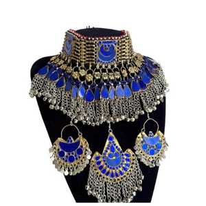 Derniers modèles de bijoux afghans faits à la main pour femmes, pour mariage et fêtes, ensemble de bijoux afghans, fournisseur direct d'usine, ensembles de bijoux pour femmes - Product Image 1