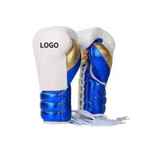 Leather Lightweight Boxing <b>Gloves</b> <b>Moisture</b> Wicking Extra Padding Impact Resistant Design Breathable For Heavy Bag - Product Image 5