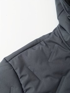 Veste d'hiver décontractée pour homme, à capuche, épaisse, doublée de polaire, à motif animalier uni, avec fermeture éclair - Product Image 4