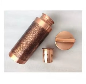 Bouteille en cuivre anti-fuite la plus vendue, améliore le goût de l'eau et apporte des bienfaits antioxydants naturels pour le bureau, en promotion - Product Image 2