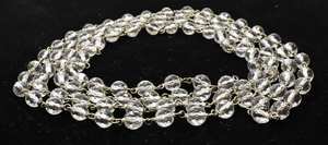 Cuentas Redondas Facetadas de Cristal Natural AAA de 6 mm, Cuentas de Cristal Anudadas a Mano, 108 Cuentas de Cristal Anudadas a Mano, Gema de Cristal - Product Image 6