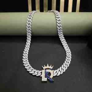 Chaîne cubaine à maillons de 12 mm en argent sterling 925, style hip-hop tendance, cadeau unisexe, avec diamant de laboratoire de 30,87 carats - Product Image 6