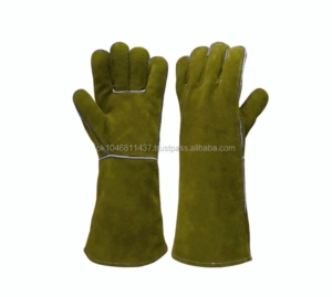 Gants de sécurité en cuir de vachette pleine fleur de haute qualité, lisses, résistants à la chaleur et aux étincelles, robustes, pour la protection des mains des soudeurs - Product Image 5