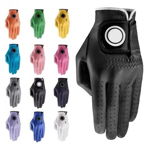 Gants de golf sportifs en cuir Cabretta durables, design personnalisé, respirants, antidérapants, anti-UV, extensibles, avec fermeture auto-agrippante, pour hommes, vente chaude, OEM - Product Image 6