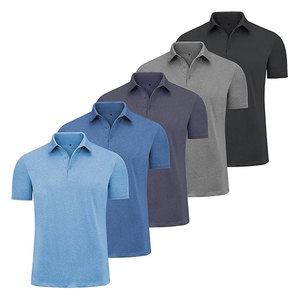 Camiseta Polo para Hombre, Camiseta Polo de Algodón de Manga Corta, Informal, Clásica, de Verano, con Cuello y Bolsillo - Product Image 3