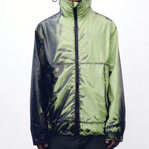 <b>Men's</b> Hooded Color Blocking Waterproof Nylon Bomber <b>Jacket</b> Windproof Zipper Closure Sporty Style Winter Wear Polyester Filled - Product Image 1