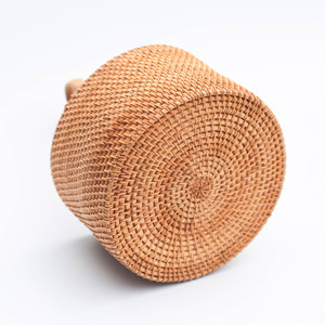 Cesta Redonda de Mimbre Tejido de Primera Calidad con Compartimentos Divididos – Accesorio Ecológico para Mesa de Comedor - Product Image 5