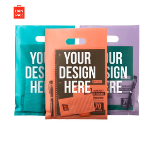 Sacs de courses découpés à l'emporte-pièce en PE recyclable avec gaufrage personnalisé – Emballage sur mesure, vente chaude, prix abordable - Product Image 4