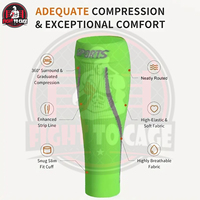 1 paire de protège-jambes de compression, manchons de mollets respirants et élastiques pour la course à pied, le football, le basketball, le MMA, la gym et la randonnée