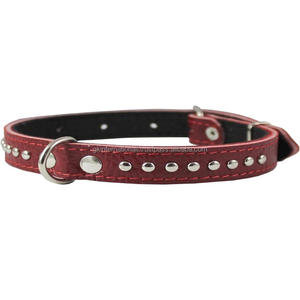 COLLAR PERRO DE CUERO PERRO PERSONALIZADO CON TACHUELAS DE LATÓN DISEÑO PERSONALIZADO COLLAR PERRO DE CUERO Y PLATOS CON TACHUELAS - Product Image 6