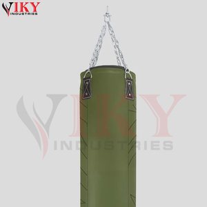 ถุงทรายหนัง PU คุณภาพพรีเมียม สีเขียว น้ำหนักเบา ทนทาน บริการ OEM ODM สำหรับการฝึกซ้อมในยิมและการชกมวย - Product Image 6