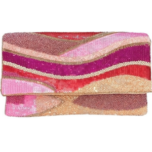 Indian Handmade Luxury <b>Crystal</b> Fashion Accessories Multicolor <b>Beaded</b> Baguette Bag Handle Durable Casual Handbag with Local Styl - Product Image 2