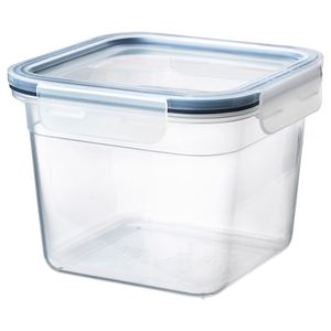 Contenedor de plástico para almacenamiento de alimentos con diseño apilable que ahorra espacio para refrigerador, congelador y gabinetes de cocina. - Product Image 5