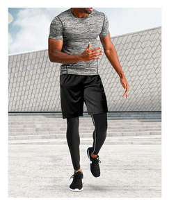 New Design Men's Gym Compression <b>Tracksuit</b> Pants Gym Wear Sport Shirts Sportswear Sets for Men Quick Dry Shirts - Product Image 6