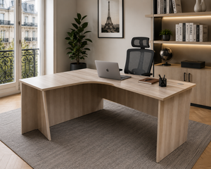 Mesa de Oficina Moderna en Forma de L, Grande y Resistente, para Uso Comercial y Estación de Trabajo en el Hogar - Product Image 1