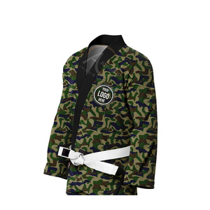 Custom Camouflage BJJ Kimono Unisex Cotton Jiu Jitsu Suit With <b>Name</b> Print Back Regular Fit Adult Martial Arts Wear - Product Image 3