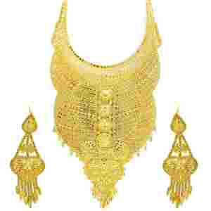 Conjuntos de Joyería Largos de Latón Chapado en Oro de 14K, 18K, 24K, Diseño Tradicional Turco, Collares Largos para Novia, Venta al por Mayor - Product Image 4