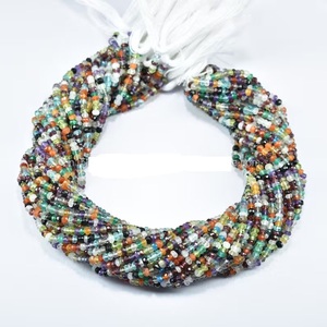 Cuentas facetadas de piedras preciosas múltiples de Lakshya Enterprises para la fabricación de joyas, cuentas naturales de colores mixtos de 5-8 mm, hebra de cuentas de 13 pulgadas - Product Image 1
