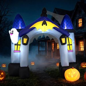 Arco Inflable de Halloween de 9 Pies con Luces LED, Gran Castillo Inflable para Decoración de Jardín Exterior - Product Image 1