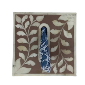 Boîte à mouchoirs élégante en os incrusté faite à la main, couvercle en bois de luxe, design unique décoratif, cadeau parfait pour la maison - Product Image 2