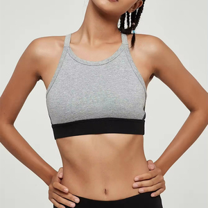 Sujetador deportivo para mujer, ropa interior para gimnasio, entrenamiento, correr, color blanco sólido, sujetador deportivo tipo body butter en venta - Product Image 1