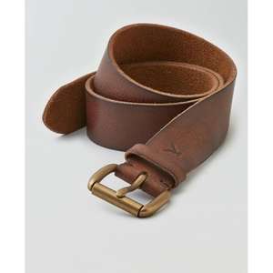 Ceinture décontractée en cuir véritable faite à la main, style vintage tendance, boucle en acier, pour homme, style européen, dernière collection - Product Image 6