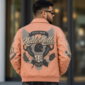 Veste en cuir élégante pour homme – Mode moto haut de gamme avec matériau durable, confort doux et élégance intemporelle - Product Image 1