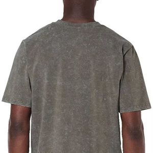 เสื้อยืดสตรีทวอชสำหรับผู้ชายผ้าระบายอากาศได้ดีซีดๆสบายๆเหมาะสำหรับใส่ลำลองและออกนอกบ้าน - Product Image 2