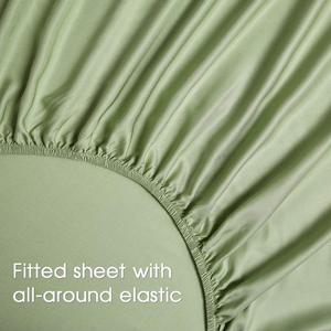 100% Organic Bamboo Fiber 4-Piece Bedding Set - Luxury Cooling & Breathable Bed Linens for Home & Hote - Product Image 5