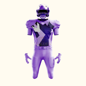 Maillot de football américain personnalisé réfléchissant de haute qualité, respirant, à manches courtes, imprimé numériquement, en polyester, uniforme - Product Image 4