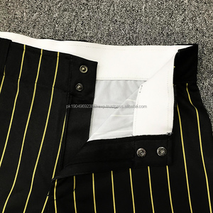 Wholesale Youth Men's Baseball & Softball Pants Black Design Sublimation <b>Strip</b> Soft & Comfortable Wear - Product Image 2