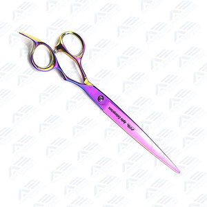 Ciseaux professionnels en acier inoxydable pour toilettage des animaux, couleur arc-en-ciel, personnalisés pour chiens et chats - Product Image 5