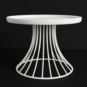 High Quality White Metal Dessert Serving Stand with Vintage Floral Design for Luxury <b>Table</b> White Metal Cake Stand Decoration - Product Image 2