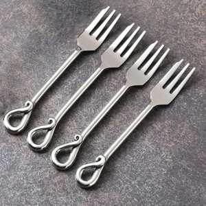 Ensemble de fourchettes modernes en acier inoxydable, finition miroir, vaisselle pour la maison et les restaurants - Product Image 5