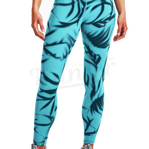 Pantalons de yoga personnalisés pour femmes, prix de gros, impression personnalisée, leggings à bas prix. - Product Image 5