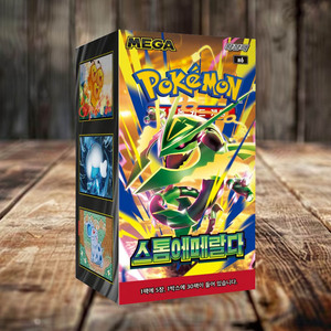Boîte de boosters Pokémon Storm Emeralda Premium Carbon Impact Édition Coréenne Mega Rayquaza 30 paquets Jeu de cartes à collectionner Mega Evolution - Product Image 1