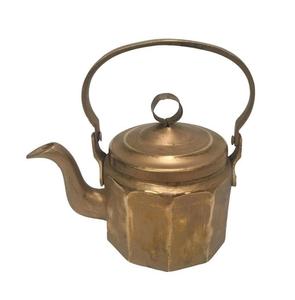 Olla Metálica de Latón Pulido con Recubrimiento de Cobre Vintage Bold Blossom para Té y Café, Ecológica, Reutilizable, con Tapa y Logotipo Personalizado, para Cocina y Hotel - Product Image 4