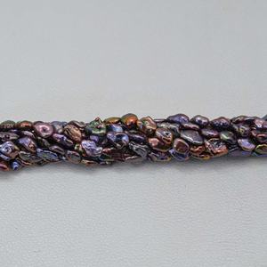 4mm 5mm 6mm AAA Grade Natural Black Purple Green Color <b>Freshwater</b> <b>Pearl</b> Fancy Beads Luxury Designer Necklace <b>Bracelet</b> Jewelry - Product Image 5