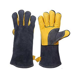 Gants de sécurité résistants à la chaleur extrême Gants de travail à la main résistants aux coupures en cuir double épaisseur haute résistance - Product Image 2