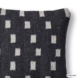 Housse de coussin carrée en coton tricoté à la main à rayures, style moderne, fermeture enveloppe, STAR HOMETEX, très demandée - Product Image 2
