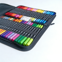 Vente directe d'usine : Stylos de traçage colorés et stylos à pointe souple, ensemble populaire de feutres aquarelles double-embout à base d'eau
