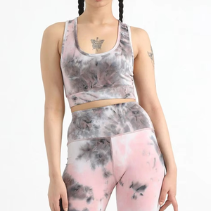 Solid Women's Gym Yoga Set 2-Piece Active Stretch Workout Seamless Sports Suit Hoodie Spandex/Nylon Leopard Front High - Product Image 2