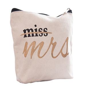 Bolsa de embalaje con cremallera de lona de algodón orgánico para parejas ecológicas, bolsa de cosméticos de maquillaje reciclado Natural para unisex - Product Image 1