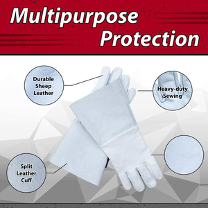 Guantes de Soldadura TIG de Primera Calidad, Personalizables al por Mayor, de Cuero, Alta Destreza, Suaves, Altamente Duraderos, Ropa de Seguridad, Máxima Flexibilidad - Product Image 5