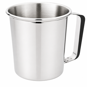 Mug de camping en acier inoxydable à double paroi avec poignée, incassable, pour le voyage en plein air, la randonnée et l'alpinisme, à bas prix - Product Image 3