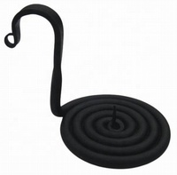 Porte-bougie de pilier de marche forgé à la main, fabriqué par un forgeron, porte-bougie de chambre en spirale bâton de tourbillon rustique Vintage meilleure vente