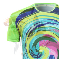 Kaos Sublimasi Pria Terlaris Desain Terbaru Gaya High Street Bahan Polyester/Katun Ringan dan Bernapas