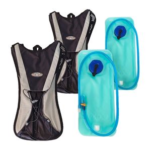 2 Pack zaino per uomo/donna idratazione con 2L vescica d'acqua per correre escursioni in bicicletta arrampicata campeggio in bicicletta - Product Image 1