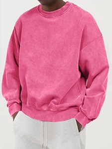 Sudaderas Sólidas para Hombre, de Algodón Lavado, Cálidas para Otoño, Estilo Casual, Cómodas, con Capucha, a la Moda, Estilo Urbano, Talla Grande - Product Image 4